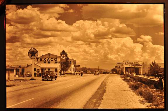 A Rota 66 nos áureos tempos! (foto em museu de Elk City, em Oklahoma - EUA)